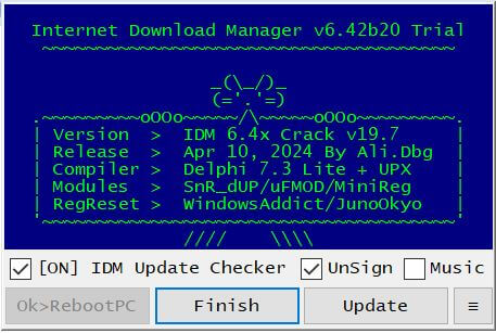 IDM patching finished